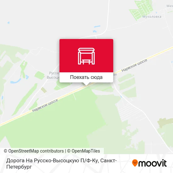 Карта Дорога На Русско-Высоцкую П / Ф-Ку