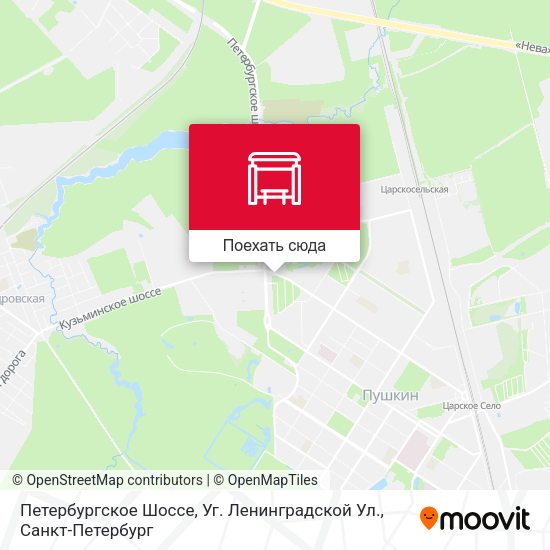 Карта Петербургское Шоссе, Уг. Ленинградской Ул.
