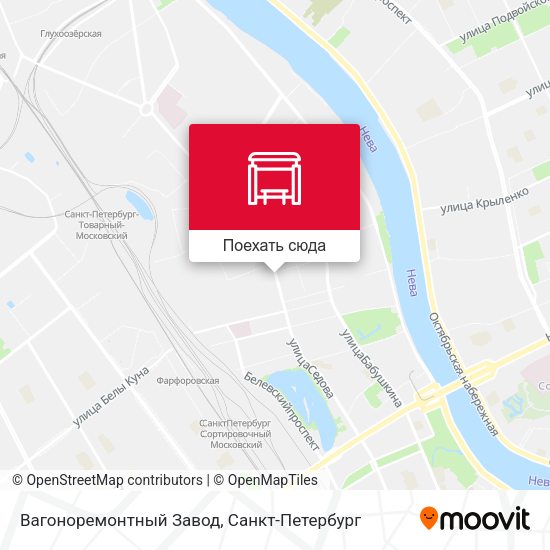 Карта Вагоноремонтный Завод