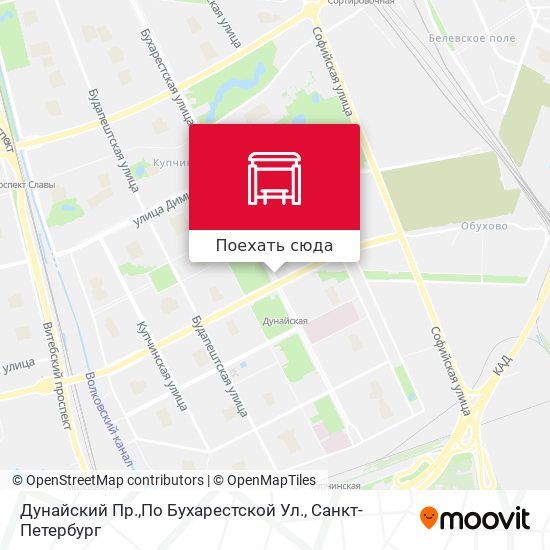 Карта Дунайский Пр.,По Бухарестской Ул.