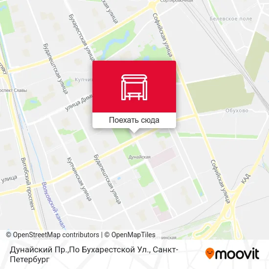 Карта Дунайский Пр.,По Бухарестской Ул.