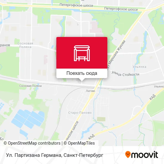 Карта Ул. Партизана Германа