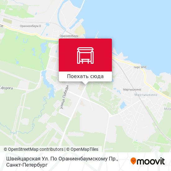 Карта Швейцарская Ул. По Ораниенбаумскому Пр.