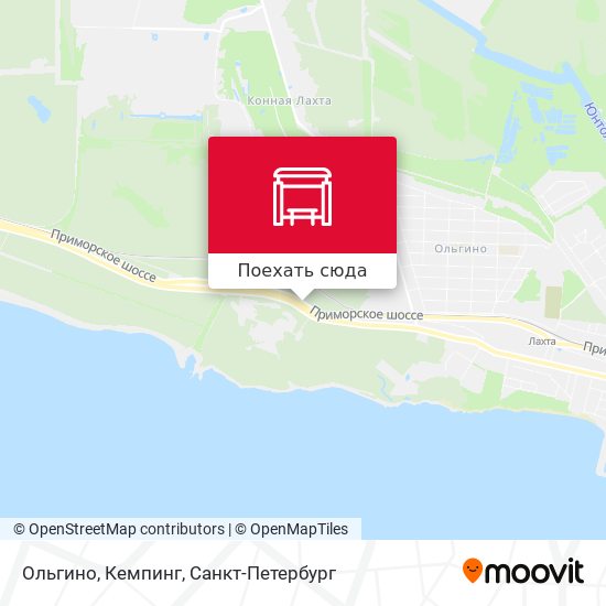 Карта Ольгино, Кемпинг