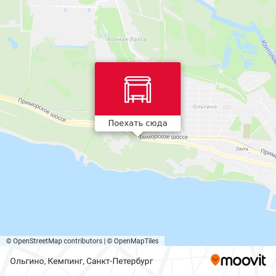 Карта Ольгино, Кемпинг