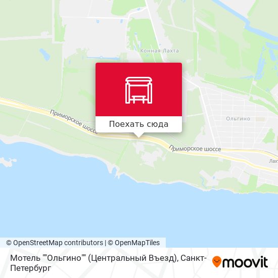 Карта Мотель ""Ольгино"" (Центральный Въезд)