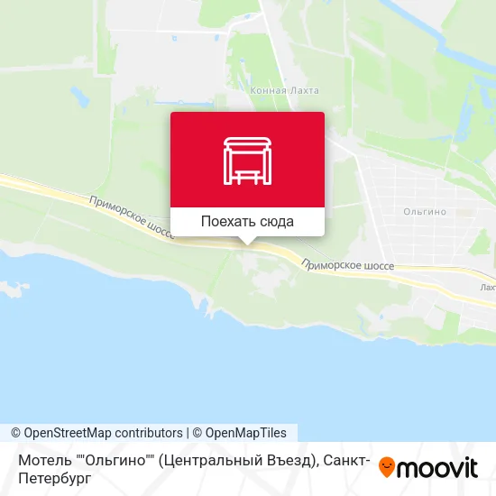 Карта Мотель ""Ольгино"" (Центральный Въезд)