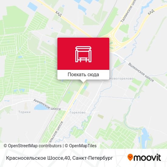 Карта Красносельское Шоссе,40