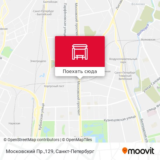 Карта Московский Пр.,129