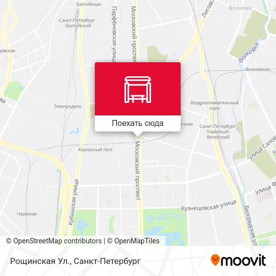 Карта Рощинская Ул.