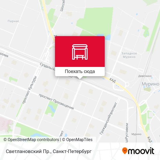 Карта Светлановский Пр.