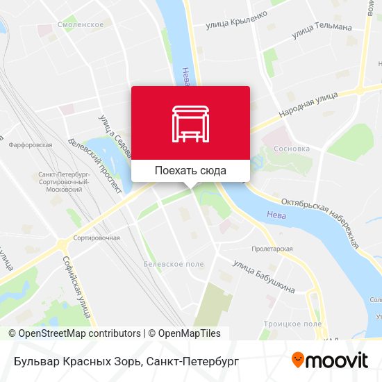 Карта Бульвар Красных Зорь