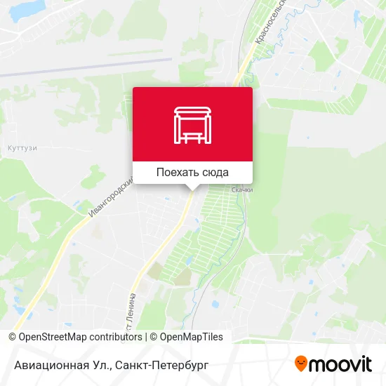 Карта Авиационная Ул.