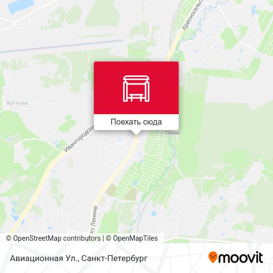 Карта Авиационная Ул.