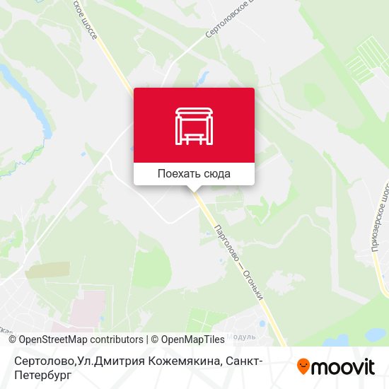 Карта Сертолово,Ул.Дмитрия Кожемякина