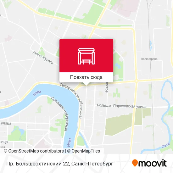 Карта Пр. Большеохтинский 22