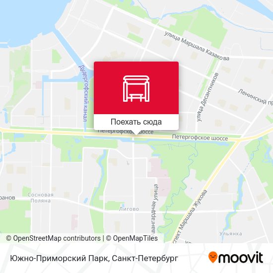 Карта Южно-Приморский Парк