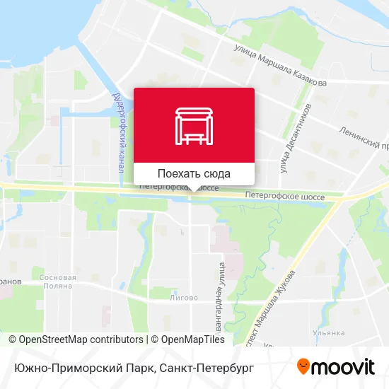 Карта Южно-Приморский Парк