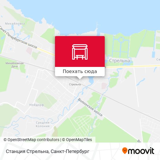 Карта Станция Стрельна