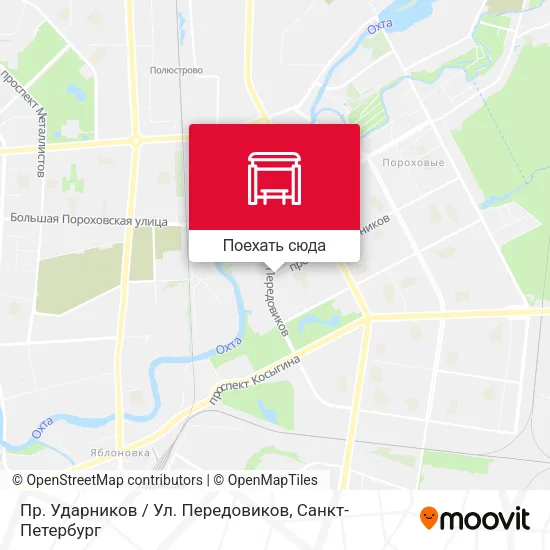 Карта Пр. Ударников / Ул. Передовиков