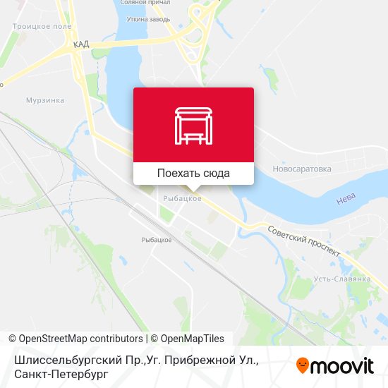 Карта Шлиссельбургский Пр.,Уг. Прибрежной Ул.