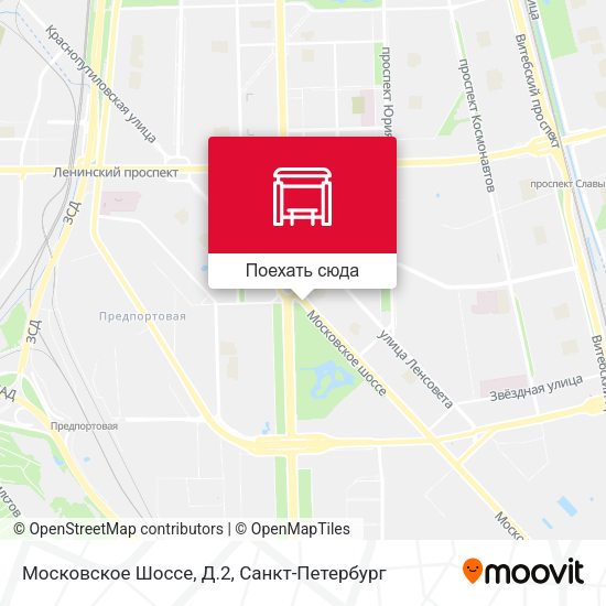 Карта Московское Шоссе, Д.2