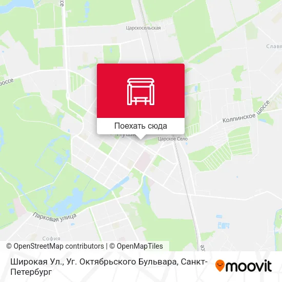 Карта Широкая Ул., Уг. Октябрьского Бульвара