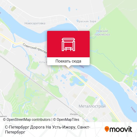 Карта С-Петербург Дорога На Усть-Ижору