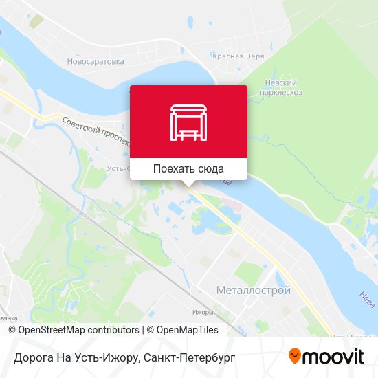 Карта Дорога На Усть-Ижору