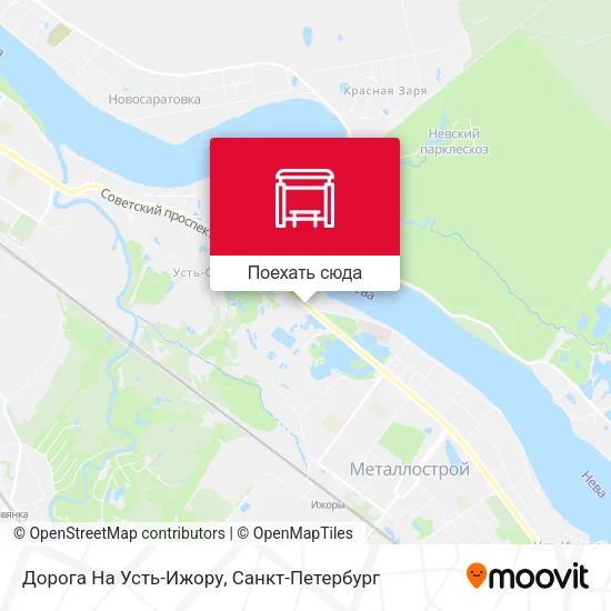 Карта Дорога На Усть-Ижору
