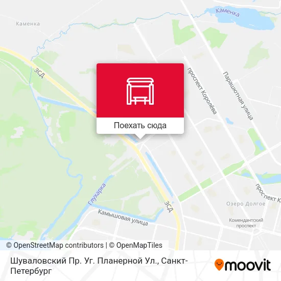 Карта Шуваловский Пр.  Уг. Планерной Ул.