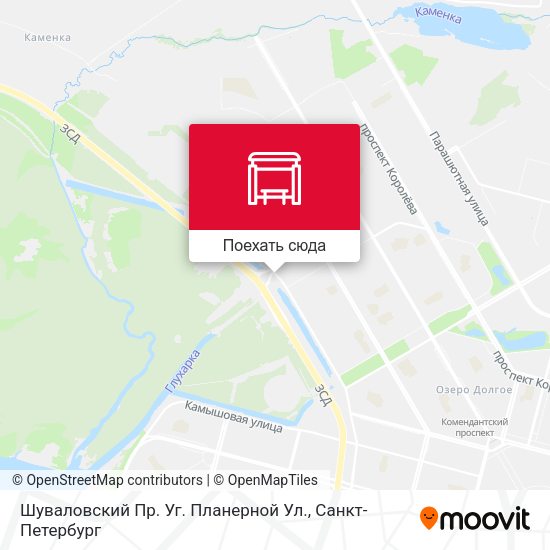 Карта Шуваловский Пр. Уг. Планерной Ул.