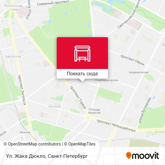 Карта Ул. Жака Дюкло