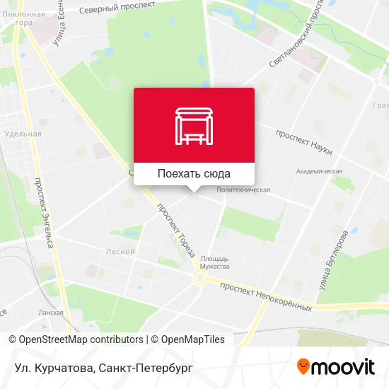 Карта Ул. Курчатова