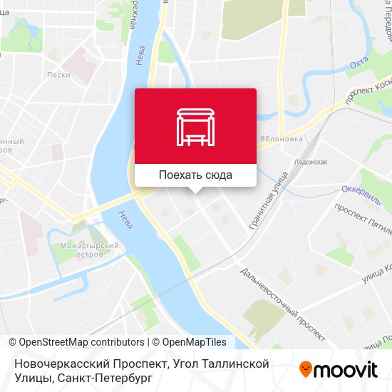 Карта Новочеркасский Проспект, Угол Таллинской Улицы