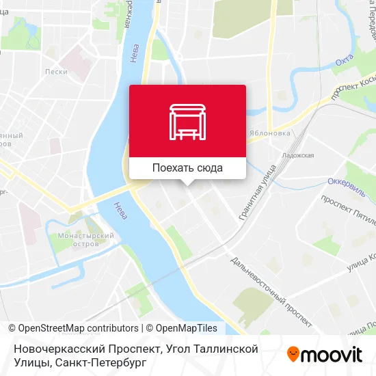 Карта Новочеркасский Проспект, Угол Таллинской Улицы