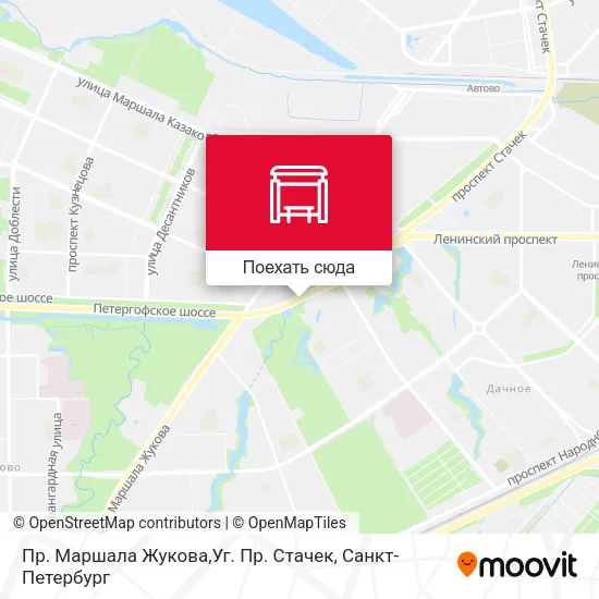 Карта Пр. Маршала Жукова,Уг. Пр. Стачек