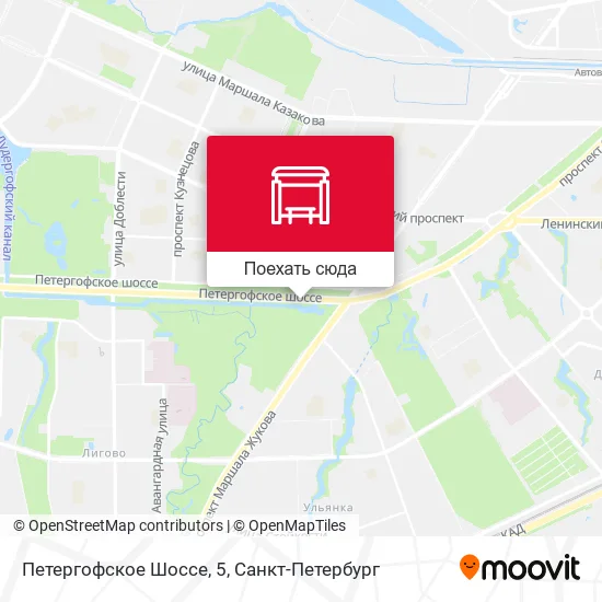 Карта Петергофское Шоссе, 5