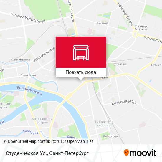 Карта Студенческая Ул.