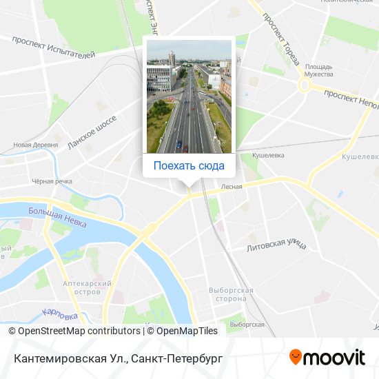 Карта Кантемировская Ул.