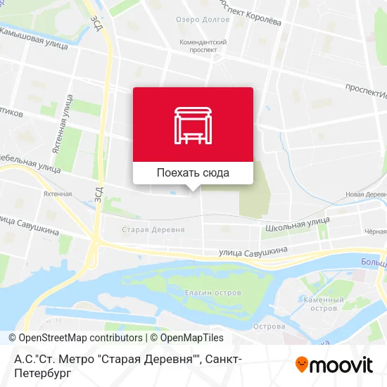 Карта А.С."Ст. Метро "Старая Деревня""