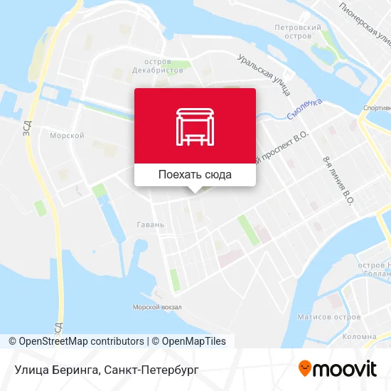 Карта Улица Беринга