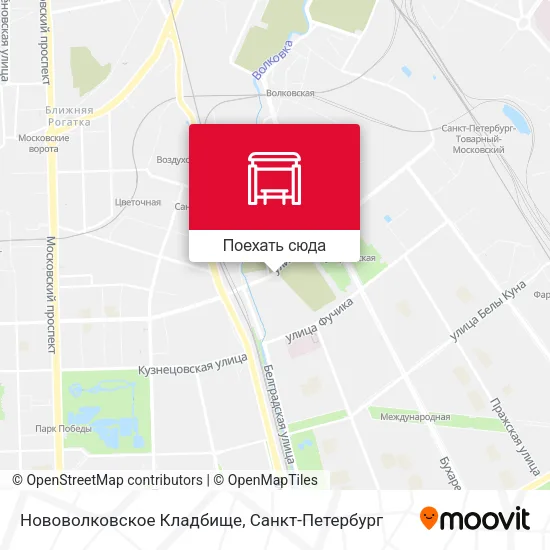 Карта Нововолковское Кладбище