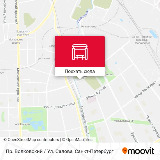 Карта Пр. Волковский / Ул. Салова
