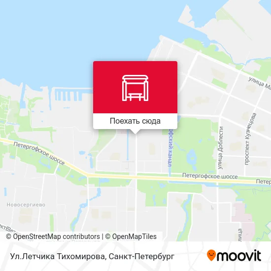 Карта Ул.Летчика Тихомирова