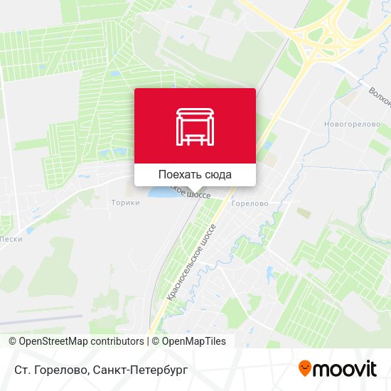 Карта Ст. Горелово