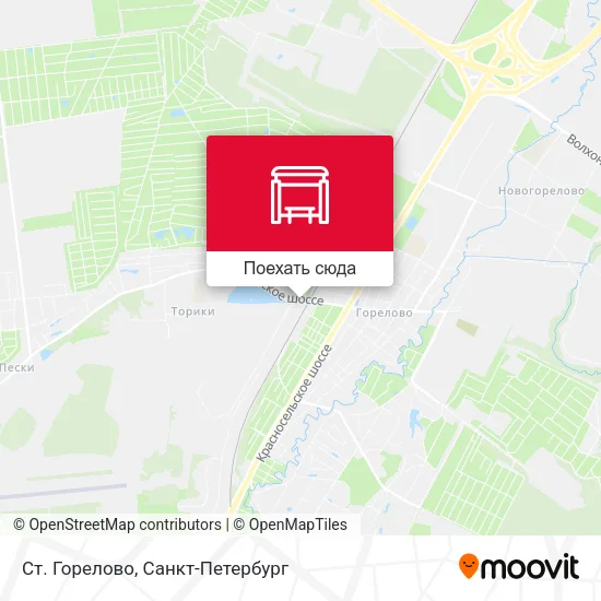 Карта Ст. Горелово