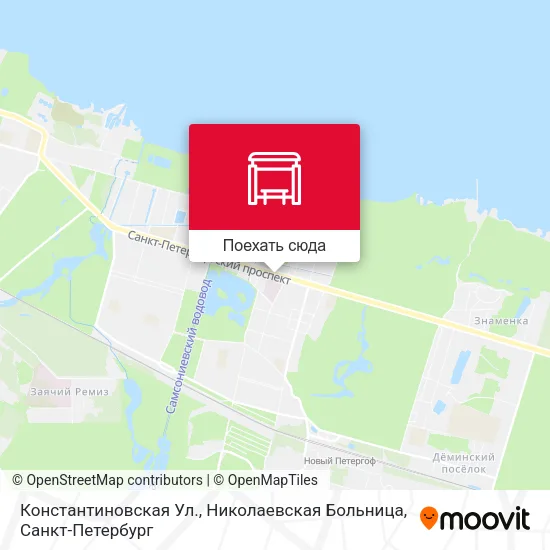Карта Константиновская Ул., Николаевская Больница