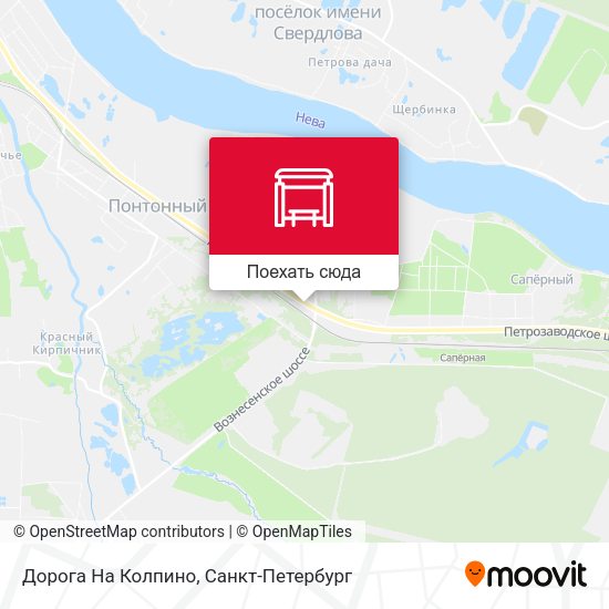 Карта Дорога На Колпино