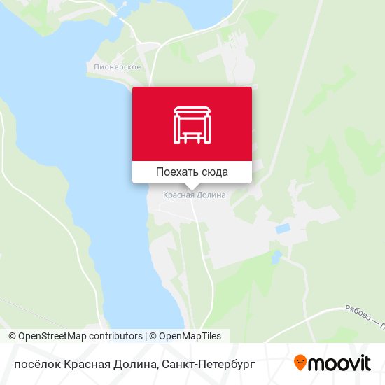 Карта посёлок Красная Долина